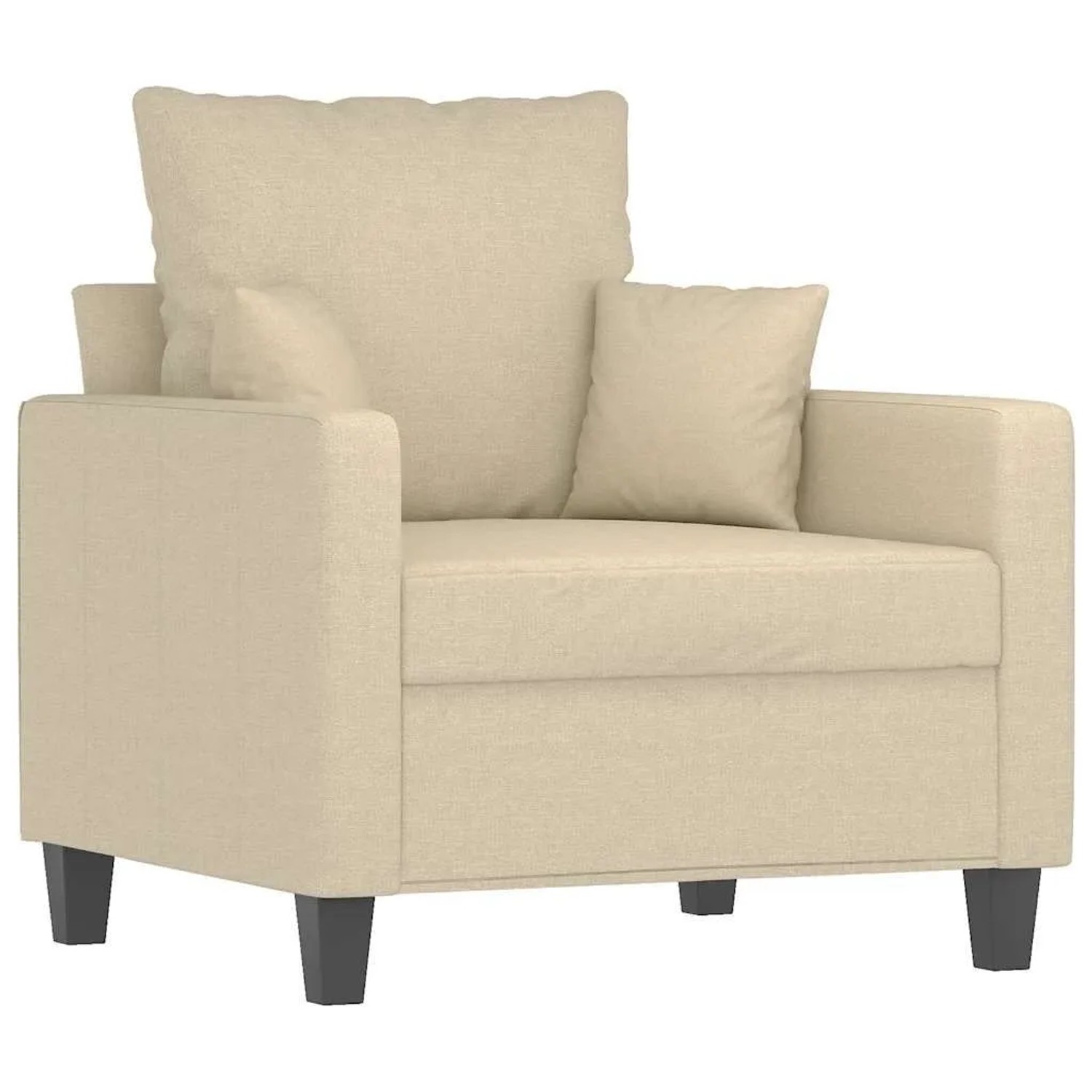vidaXL Sessel Creme 60 cm Stoff 359253