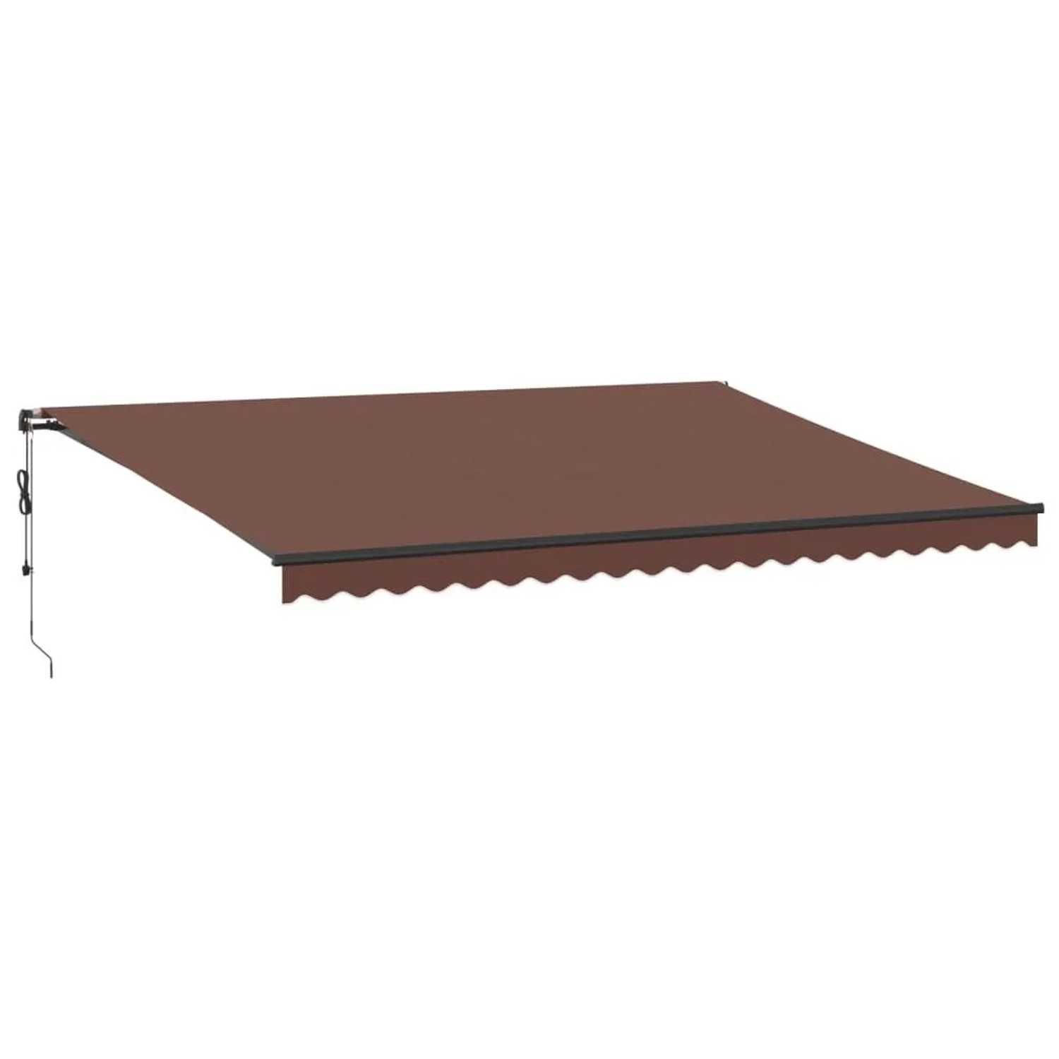 vidaXL Markise Automatisch mit LEDs Braun 500x350 cm 3215414