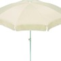 Schneider Balkonschirm Ibiza, Ø 200 cm, Natur, mit Push-Up Mechanik.