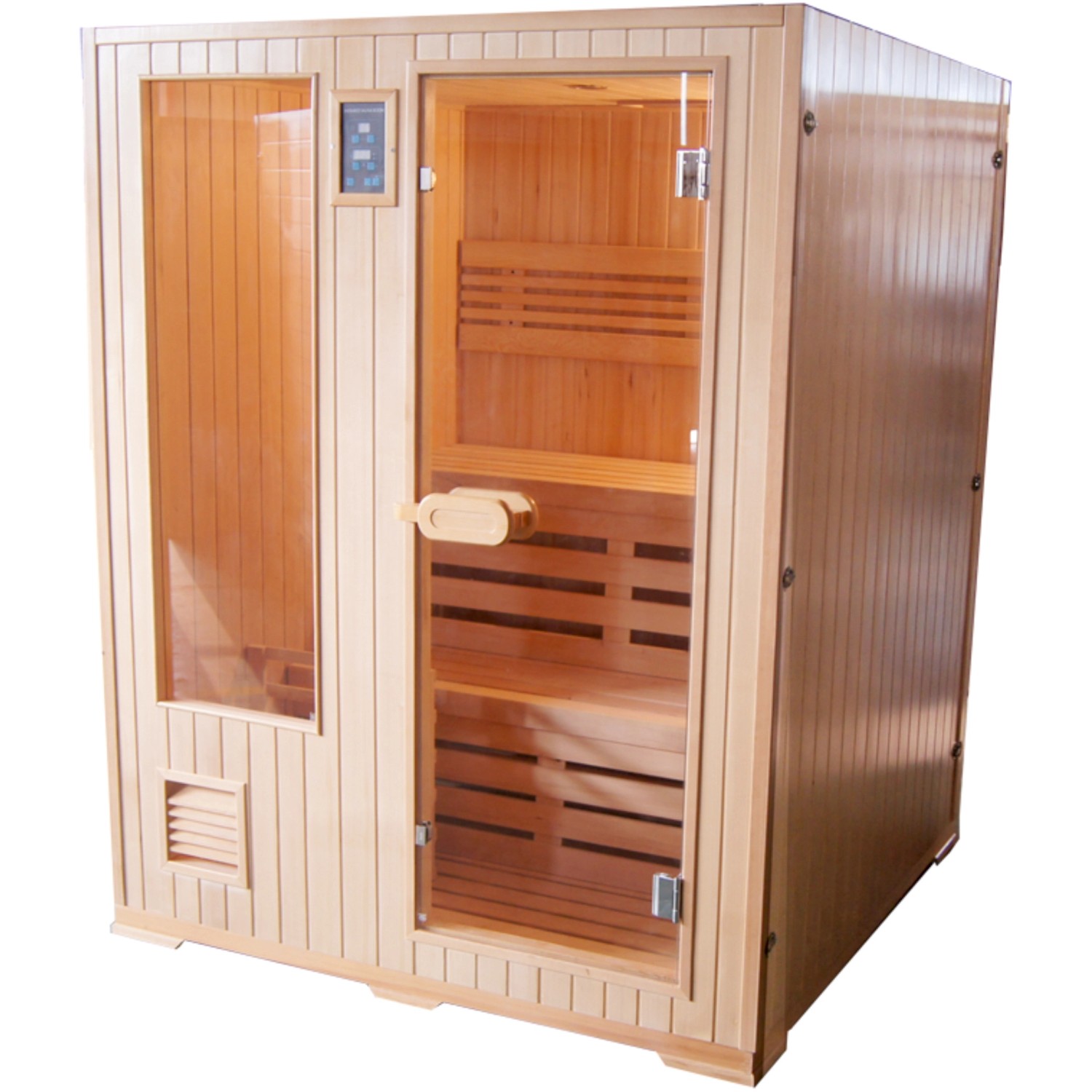 Sanotechnik Sauna-Set Helsinki inkl. Ofen 4,8 kW mit Fronteinstieg