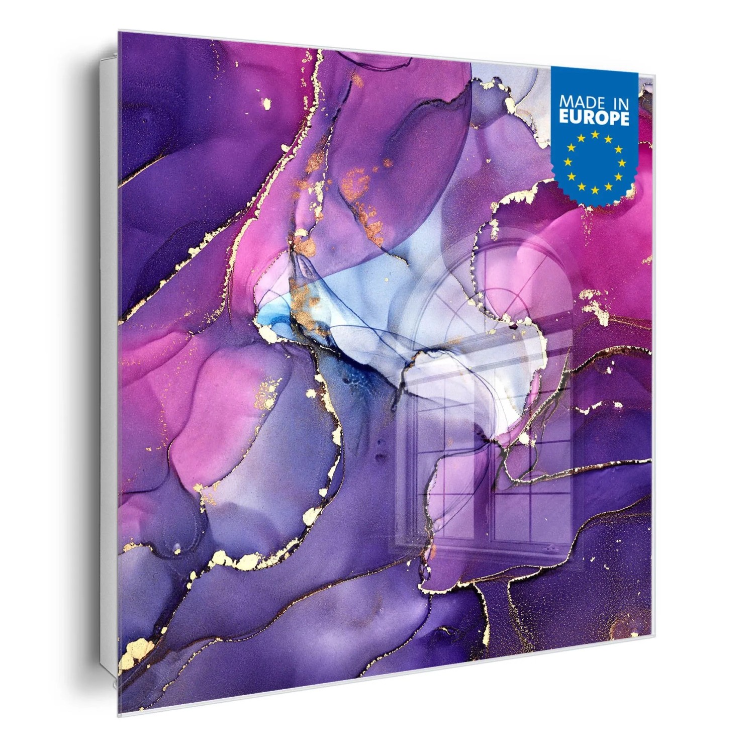 Banjado Großer Schlüsselkasten Glas 30x30cm Weiß Scharnier Links 50 Haken B günstig online kaufen