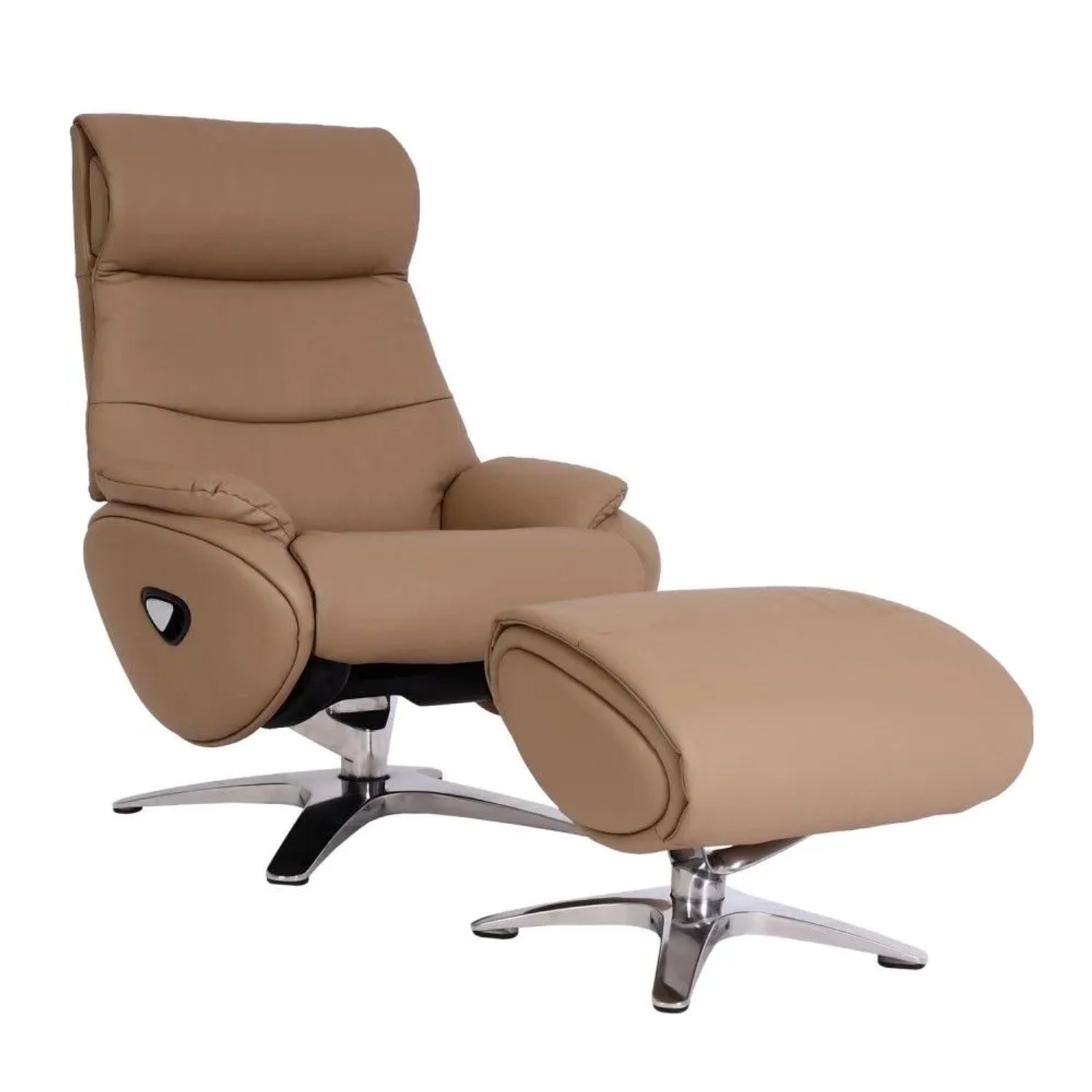 MCW Relaxsessel mit Hocker K98 Taupe