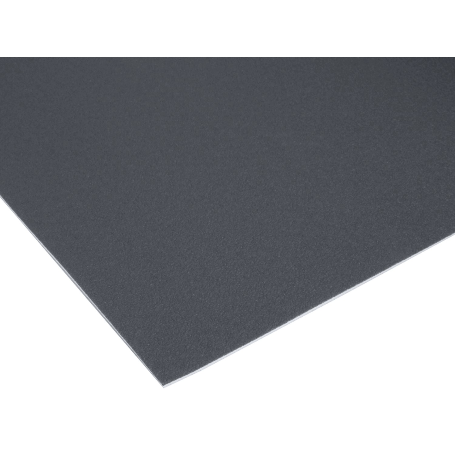 PVC-Bodenbelag Primaflor Expotop in Anthrazit, strapazierfähig und schalldämmend.