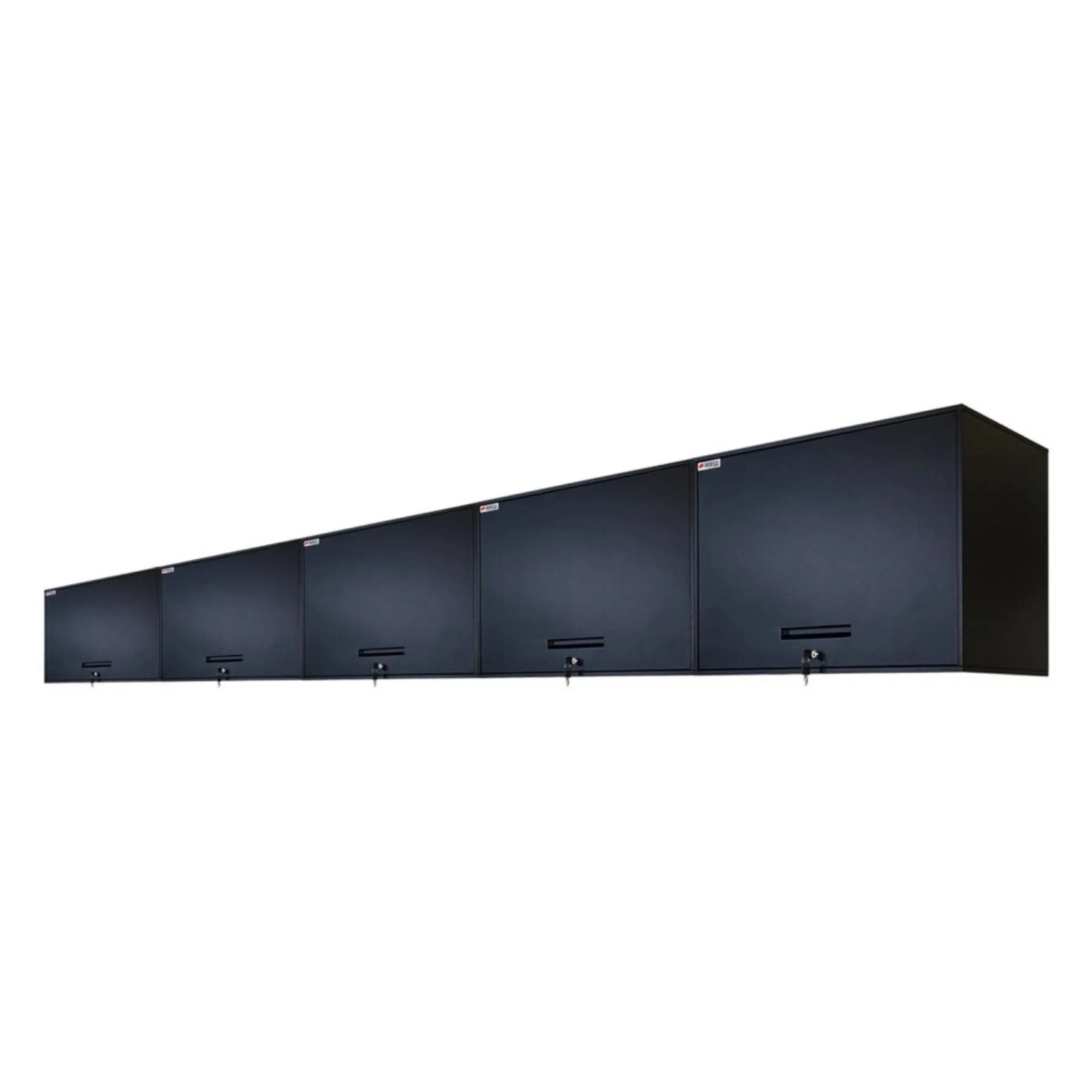 PROREGAL Mega Deal 5x Werkzeugschrank Elephant Metall Hängend Abschließbar Wandschrank 55x80x40Cm 2 Ebenen Schwarz Hängeschrank Werkstattschrank