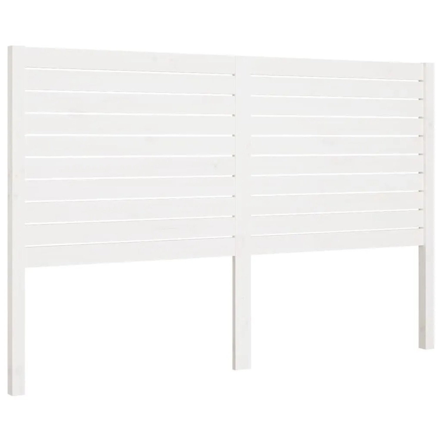 vidaXL Kopfteil Weiß 206x4x100 cm Massivholz Kiefer 819041