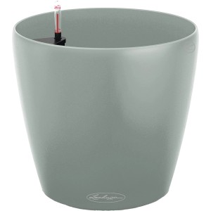Lechuza Classico Color Eco 21, hellgrauer Blumentopf mit Bewässerungssystem, Ø 22 cm.