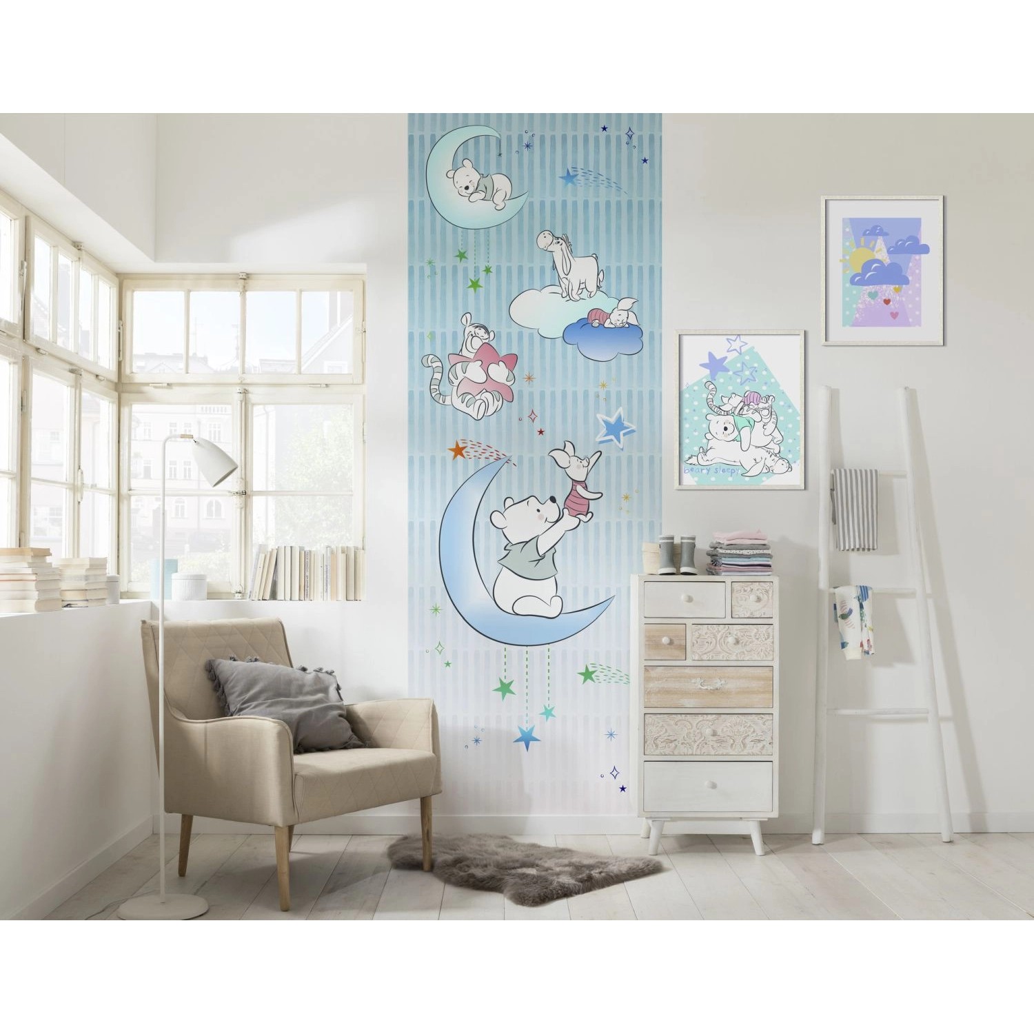 Disney Fototapete Pu Der Bär Himmelblau 100 x 280 cm 610036 günstig online kaufen