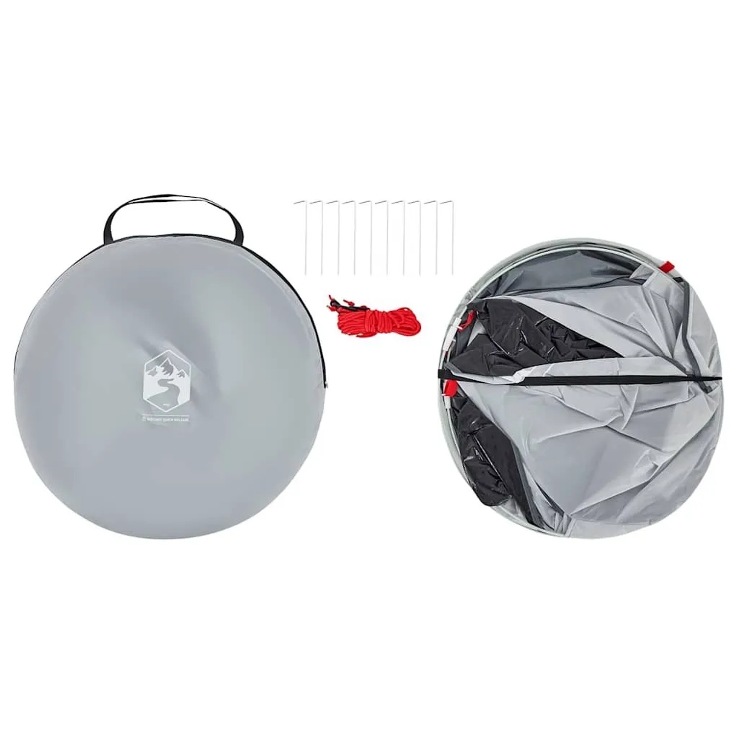 vidaXL Strandzelt Grau Pop-Up Wasserdicht 4004151_9