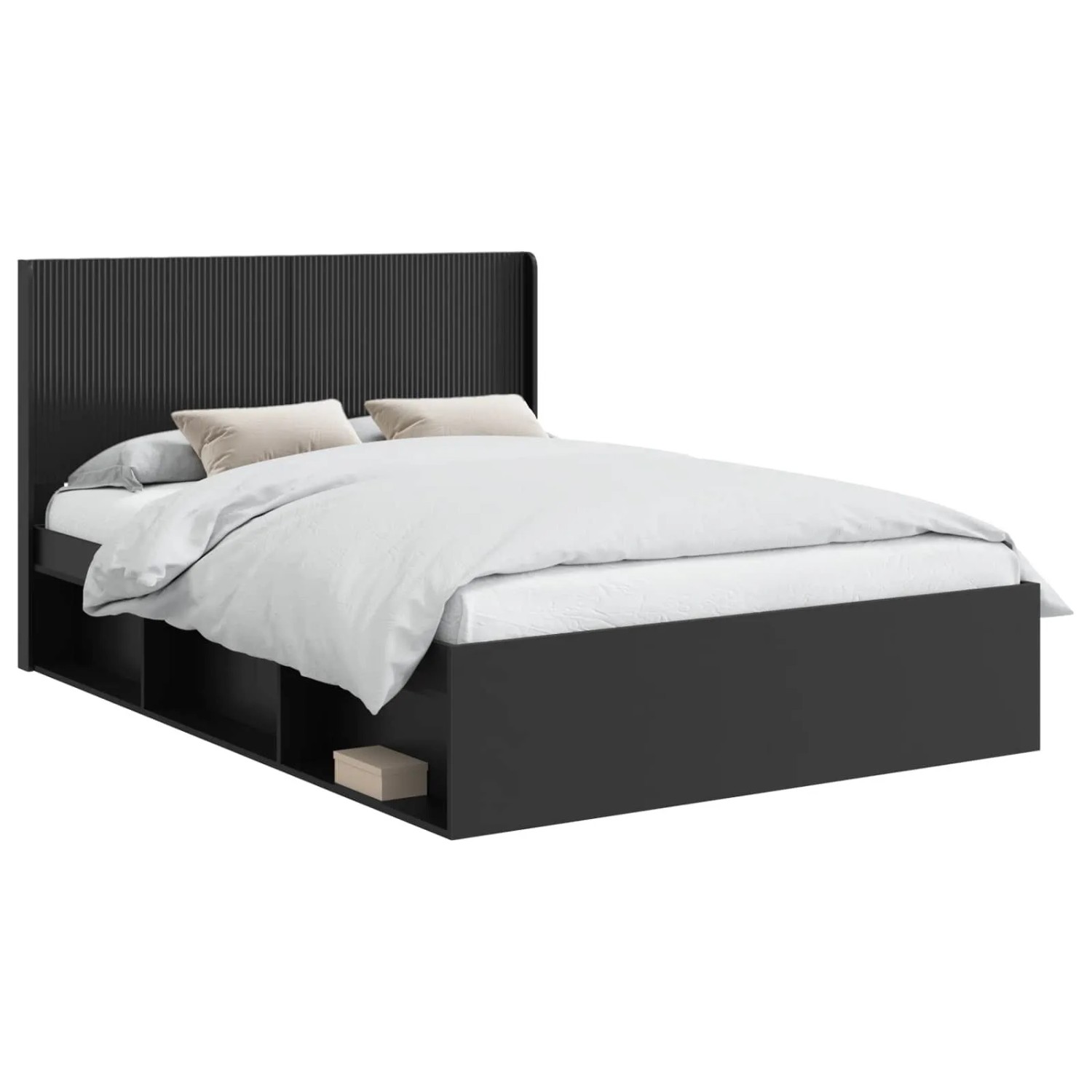 vidaXL Bettgestell mit Stauraum und Kopfteil 3 Stk Holzwerkstoff 3413830
