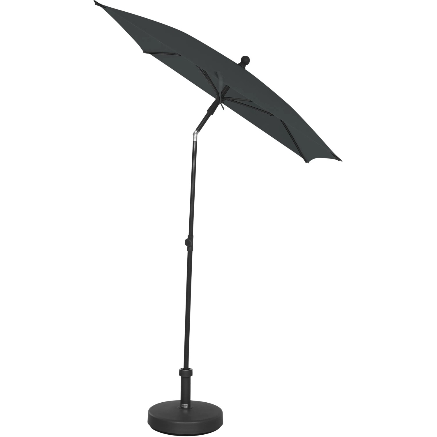 Grauer Siena Garden Marktschirm City, 210x140 cm, mit Neigungsfunktion für Balkon & Garten.