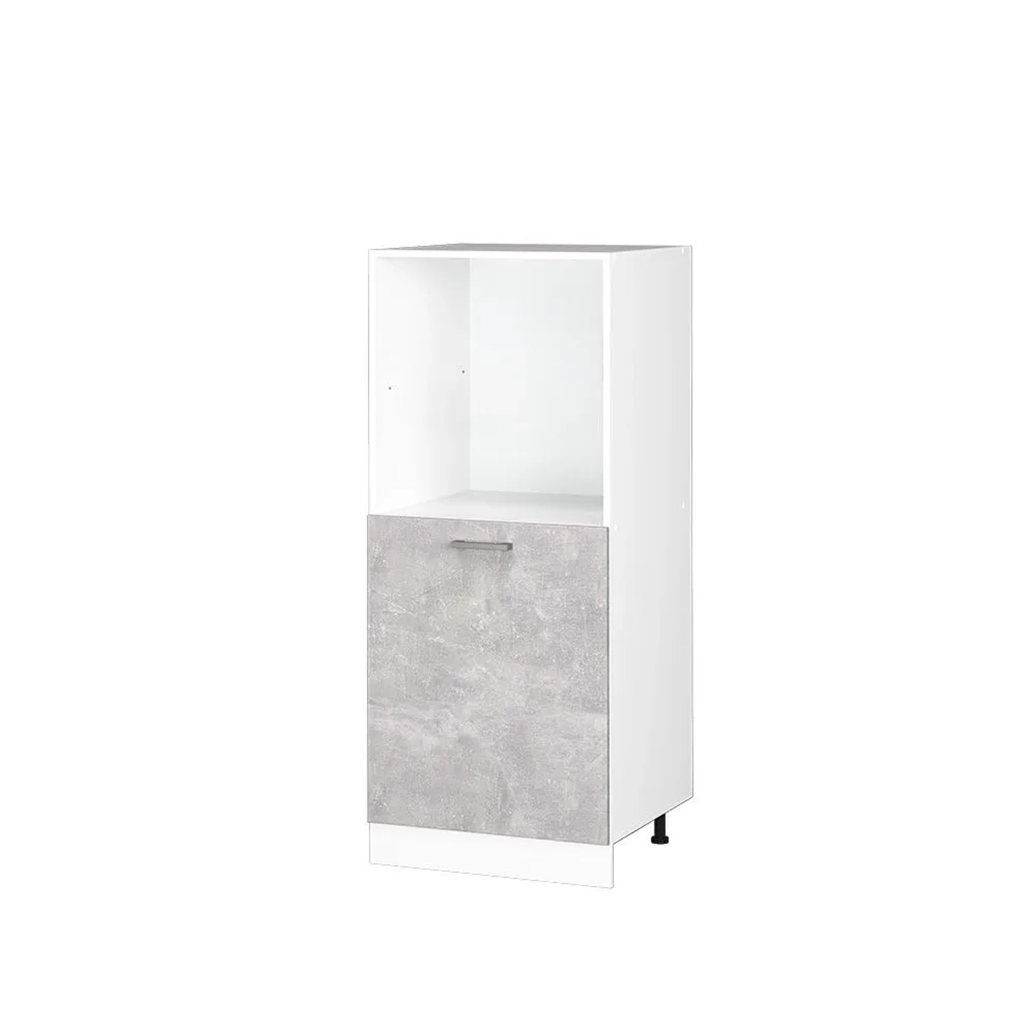 Vicco Herdumbauschrank R-Line Herdschrank Beton Weiß 60 cm