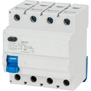 FI-Schalter 4-polig, 25A, 0,03A für Hutschiene im Detail.