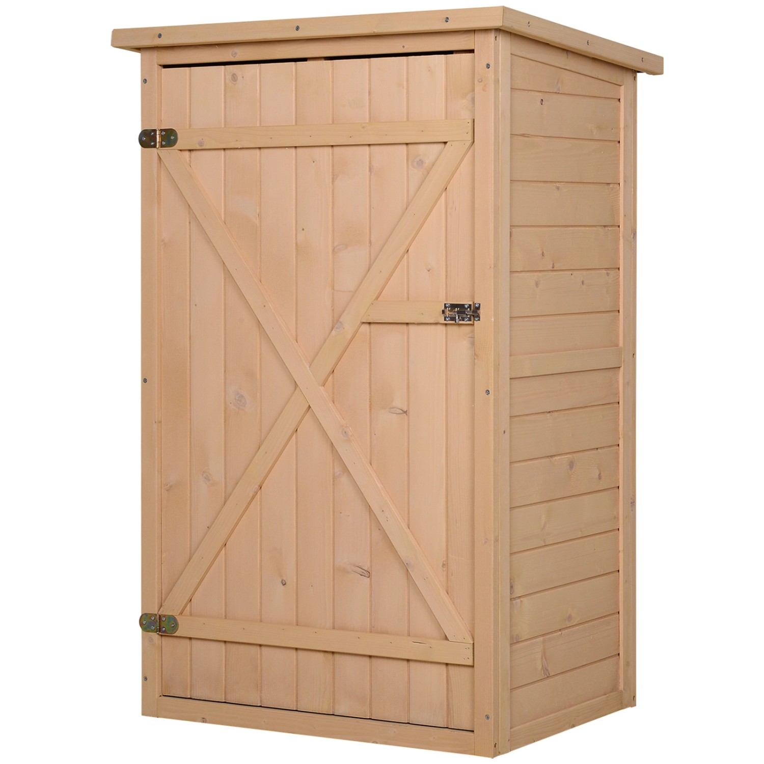 Outsunny Geräteschuppen mit Regalböden für Garten 75 x 56 x115 cm günstig online kaufen