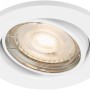 Weißer Briloner LED-Einbaustrahler aus Metall, schwenkbar für Innenräume.