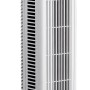 Weißer Turmventilator, 78 cm hoch, für eine angenehme Kühlung im Raum.