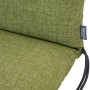 Siena Garden Sesselauflage Comfort, 120x48x7 cm, olivegrün, mit Bindebändern.