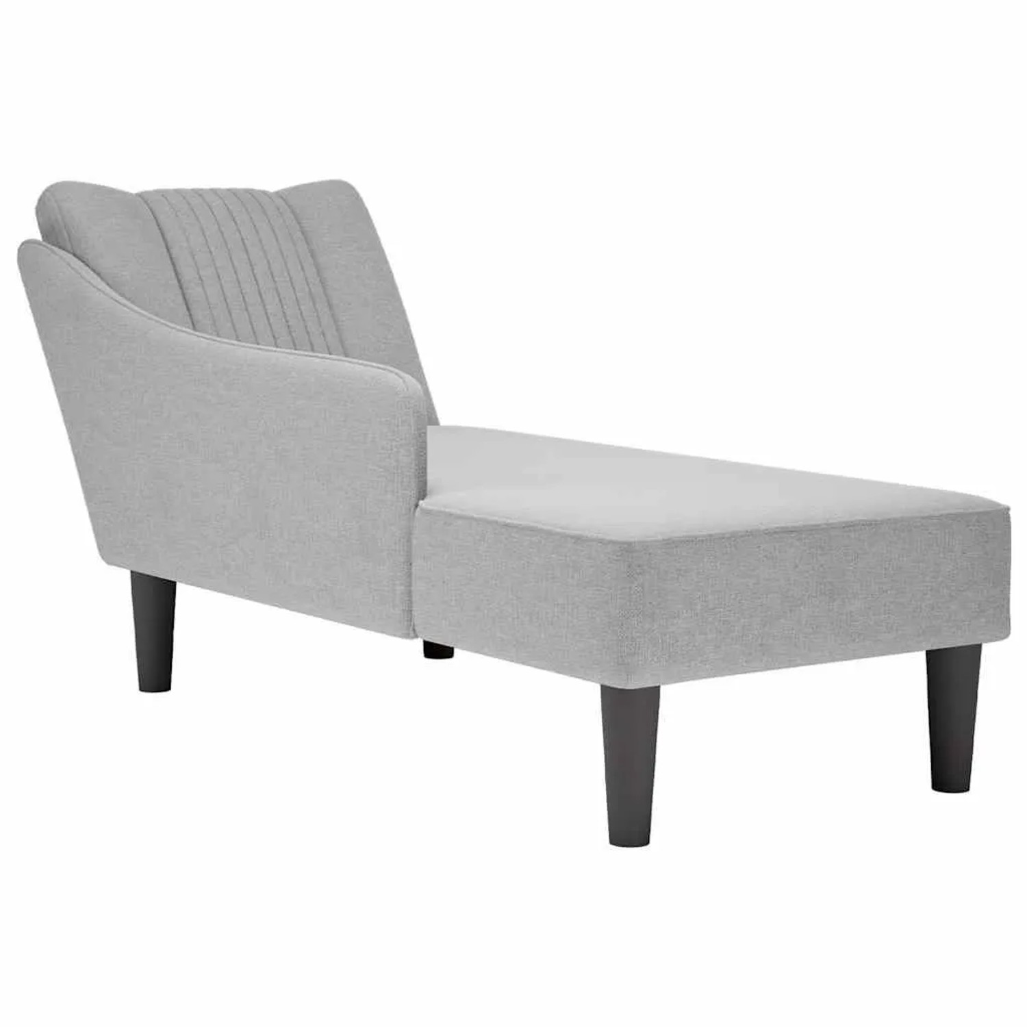 vidaXL Chaiselongue mit Rechter Armlehne Wolkengrau Stoff 4009805