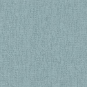 Einfarbige, blau-graue Vliestapete in Textiloptik. Uni Tapete für Schlafzimmer im Hygge Stil.