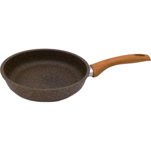 Bratpfanne Stonewood Ø 28cm mit Antihaftbeschichtung und Holzimitat-Griff.