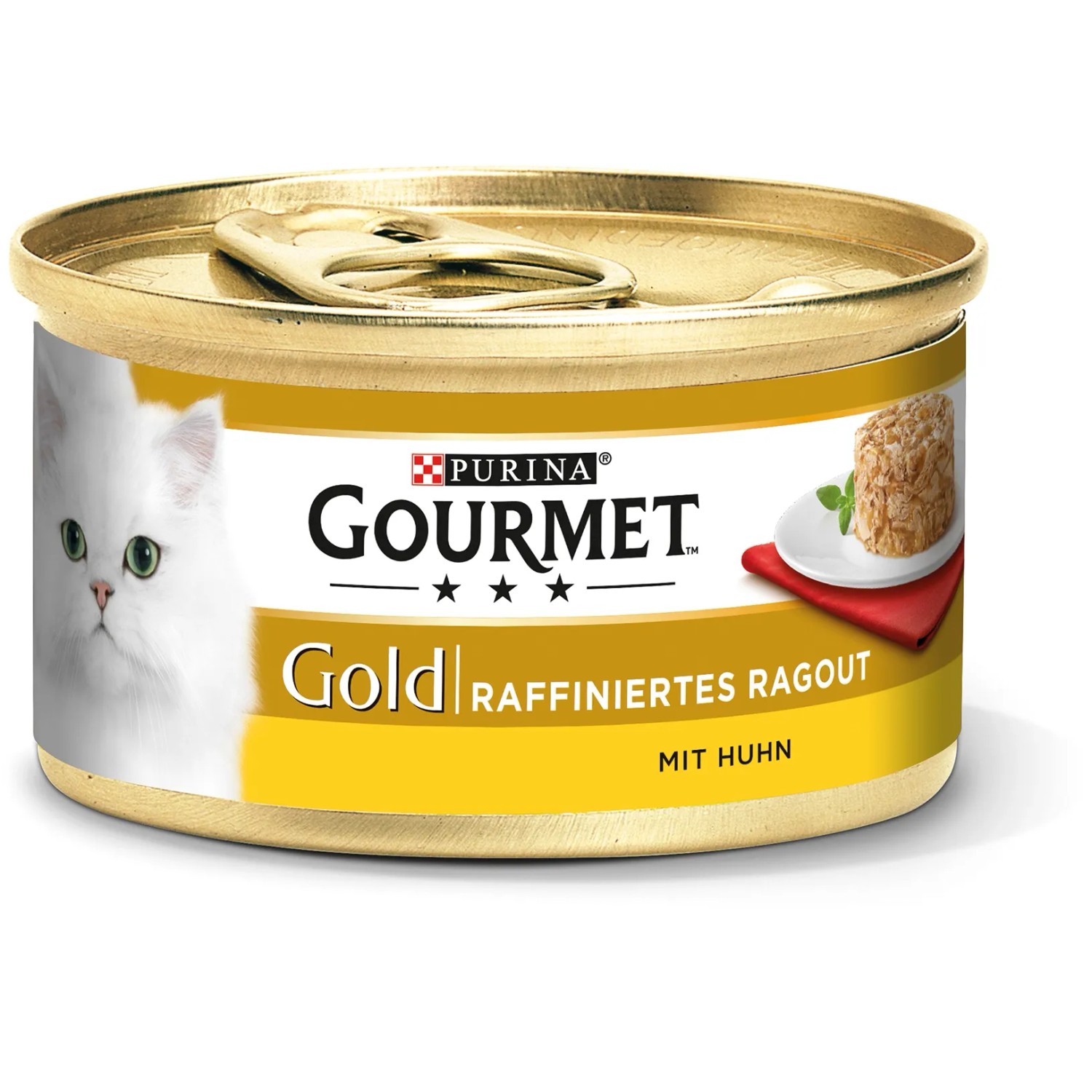 Gourmet Katzen-Nassfutter Gold Raffiniertes Ragout Huhn 85 g