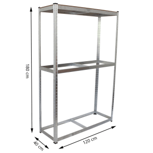 TRUTZHOLM Reifenregal, 180x120x40 cm, für 8 Räder, max. 795 kg Traglast.