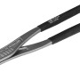 LUX-TOOLS PRO Super-Power-Kneifer 300 mm, grau, mit schwarzen Griffen und kurvigen Schneiden für Zangen.