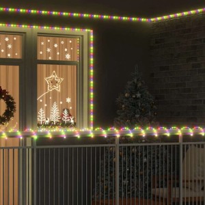 Mehrfarbiges LED Lichtseil (20m) von vidaXL als Deko für Fenster und Balkon.