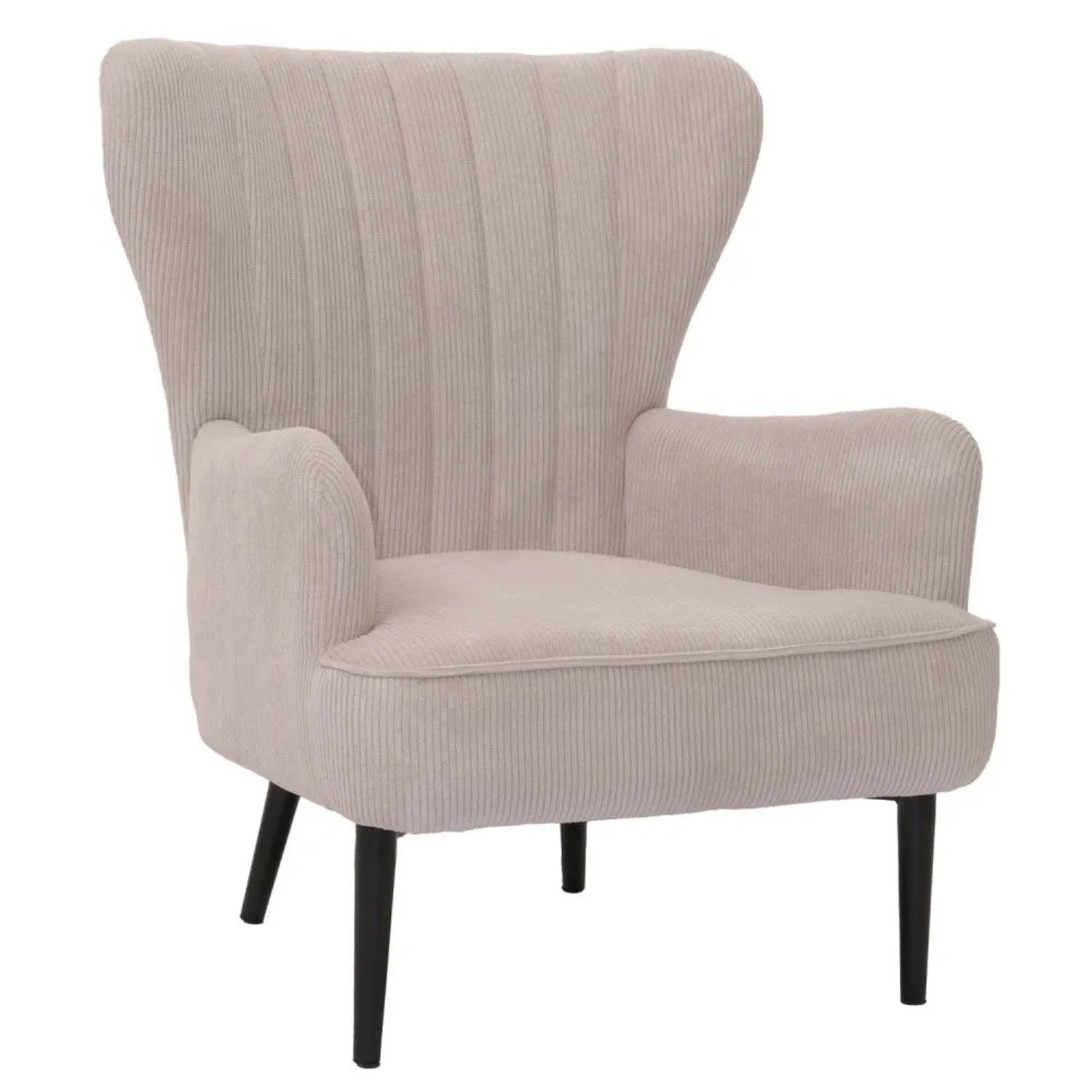 MCW Lounge-Sessel K37 Stoff Cord 290g/m² Beige