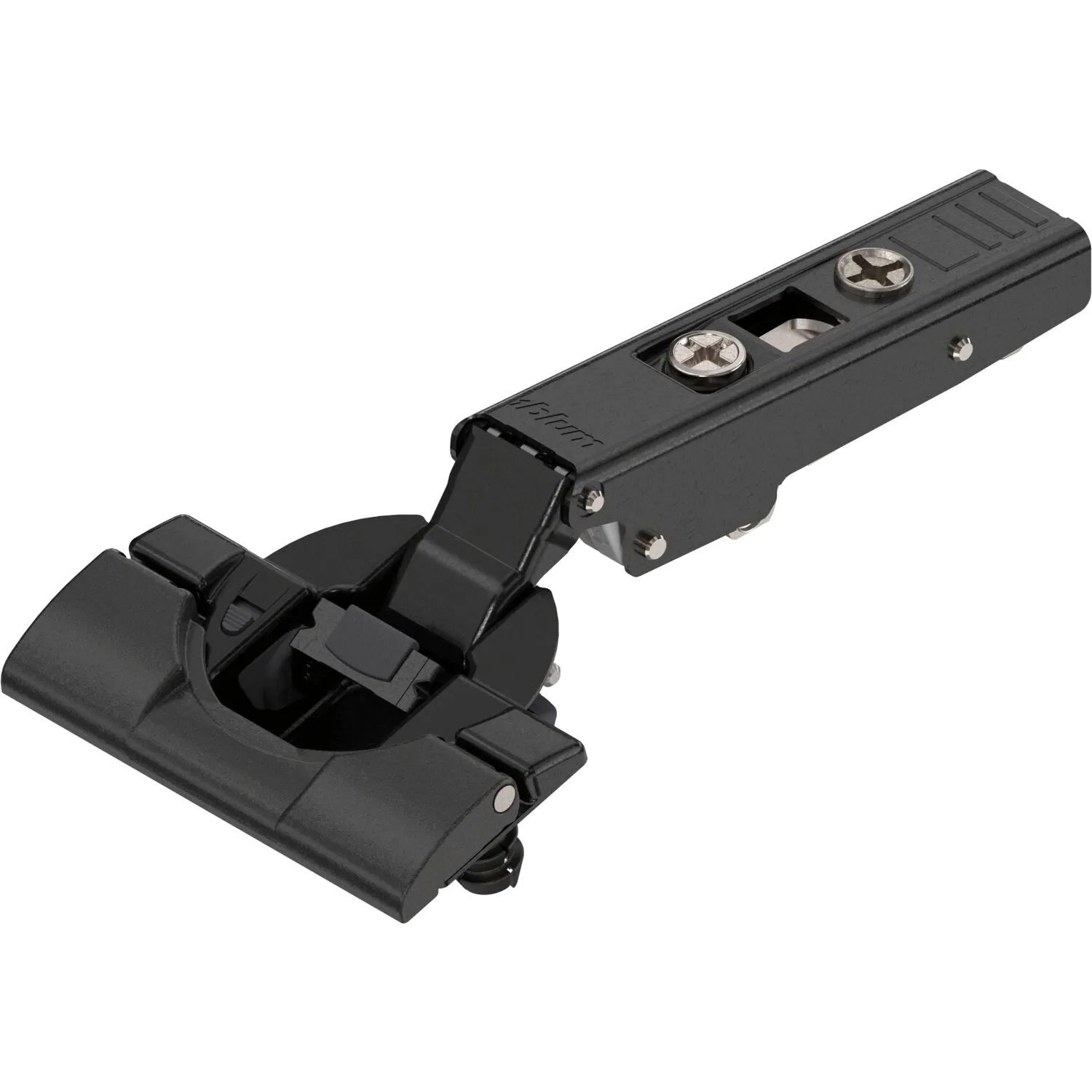 Blum Scharnier Clip Top Blumotion 110 Grad Gerade mit Feder Onyx Schwarz Inserta