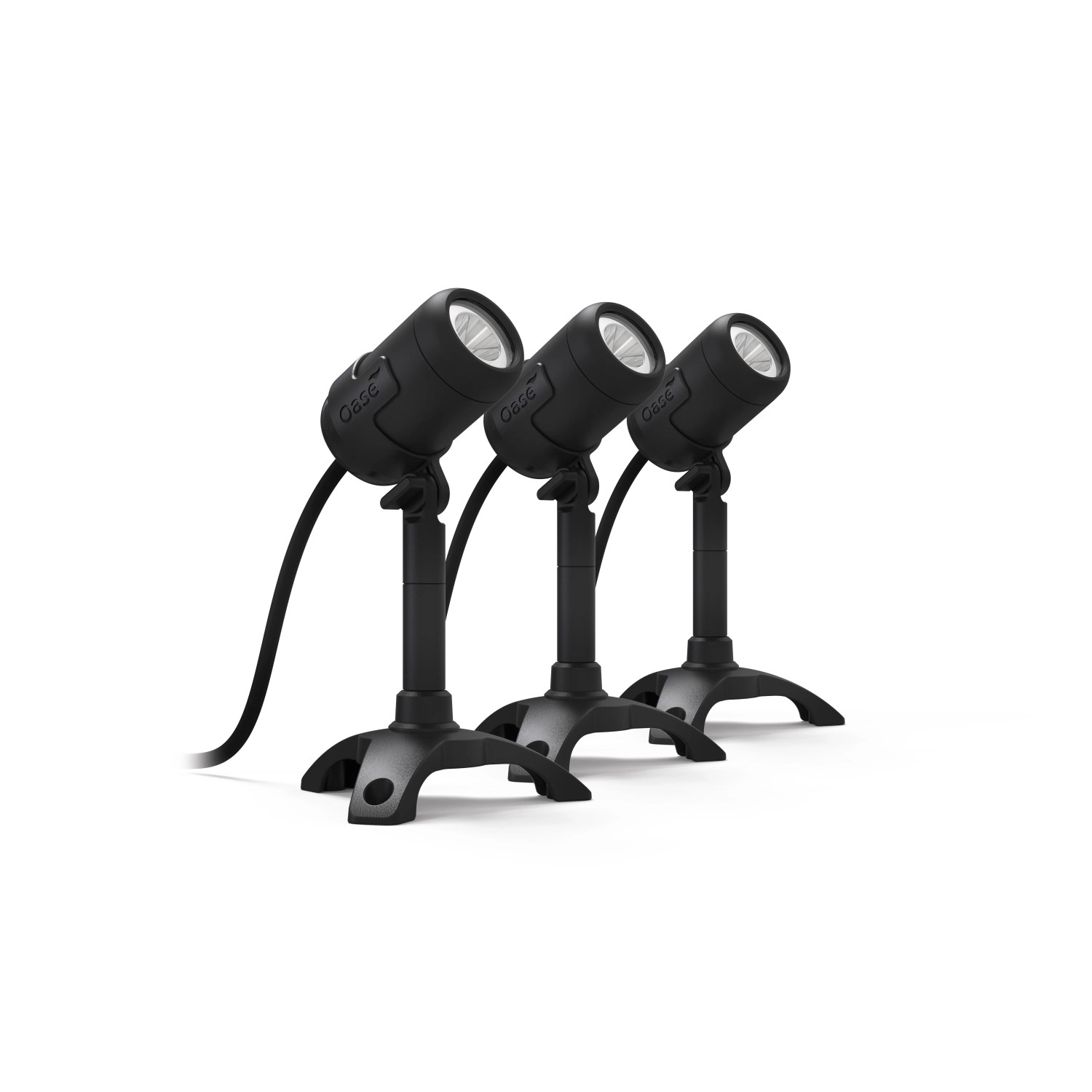 Oase LunAqua Connect S 3er-Set: Unterwasserbeleuchtung für Teiche und Gärten.
