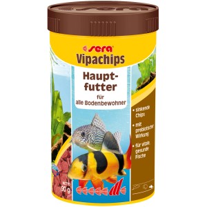 Sera Vipachips Nature Fischfutter, 250ml Dose. Tablettenfutter für Bodenfische.
