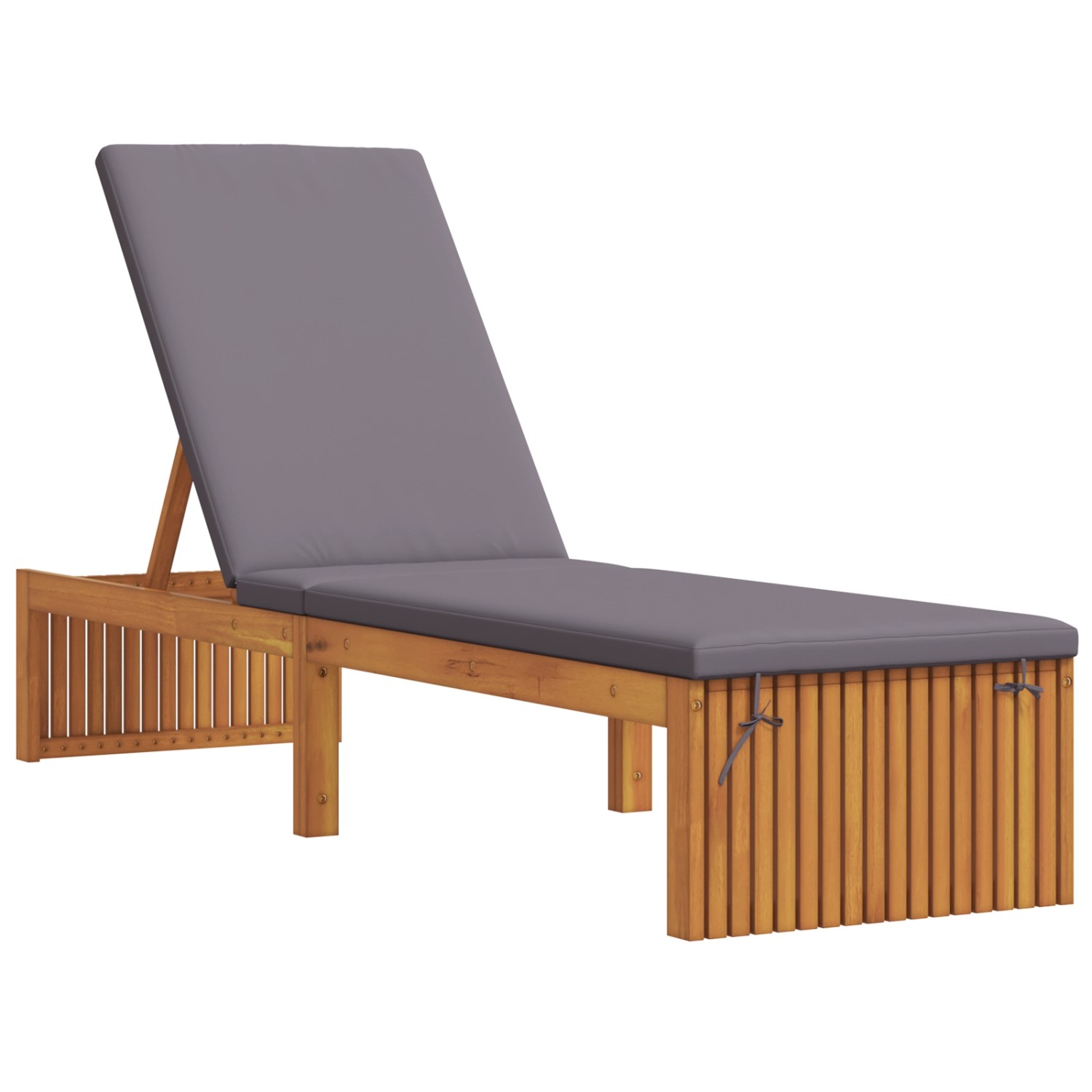 vidaXL Sonnenliege mit Kissen 200x55x30 cm Massivholz Akazie 4108116 günstig online kaufen