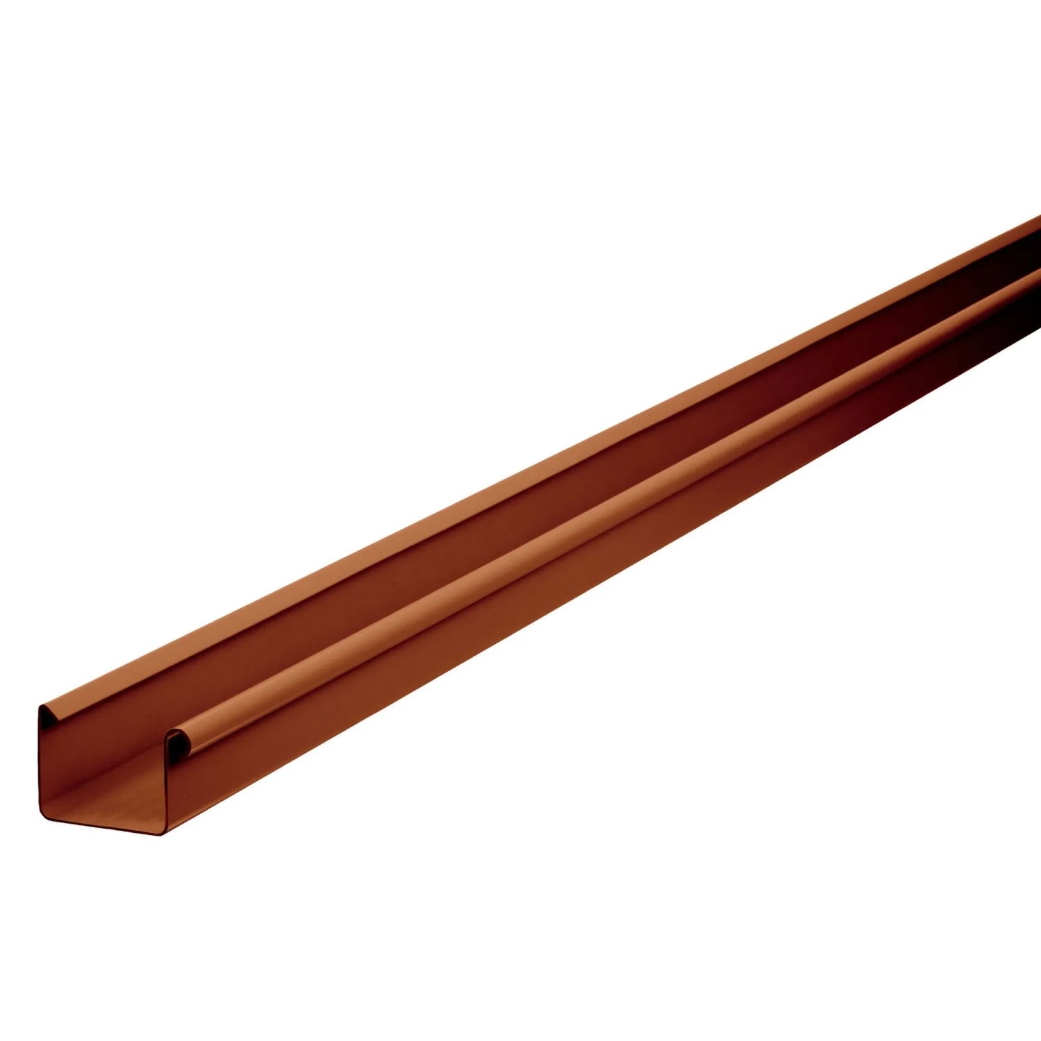 Inefa Dachrinne Kastenrinne PVC 200cm NW 68 Braun Dachentwässerung