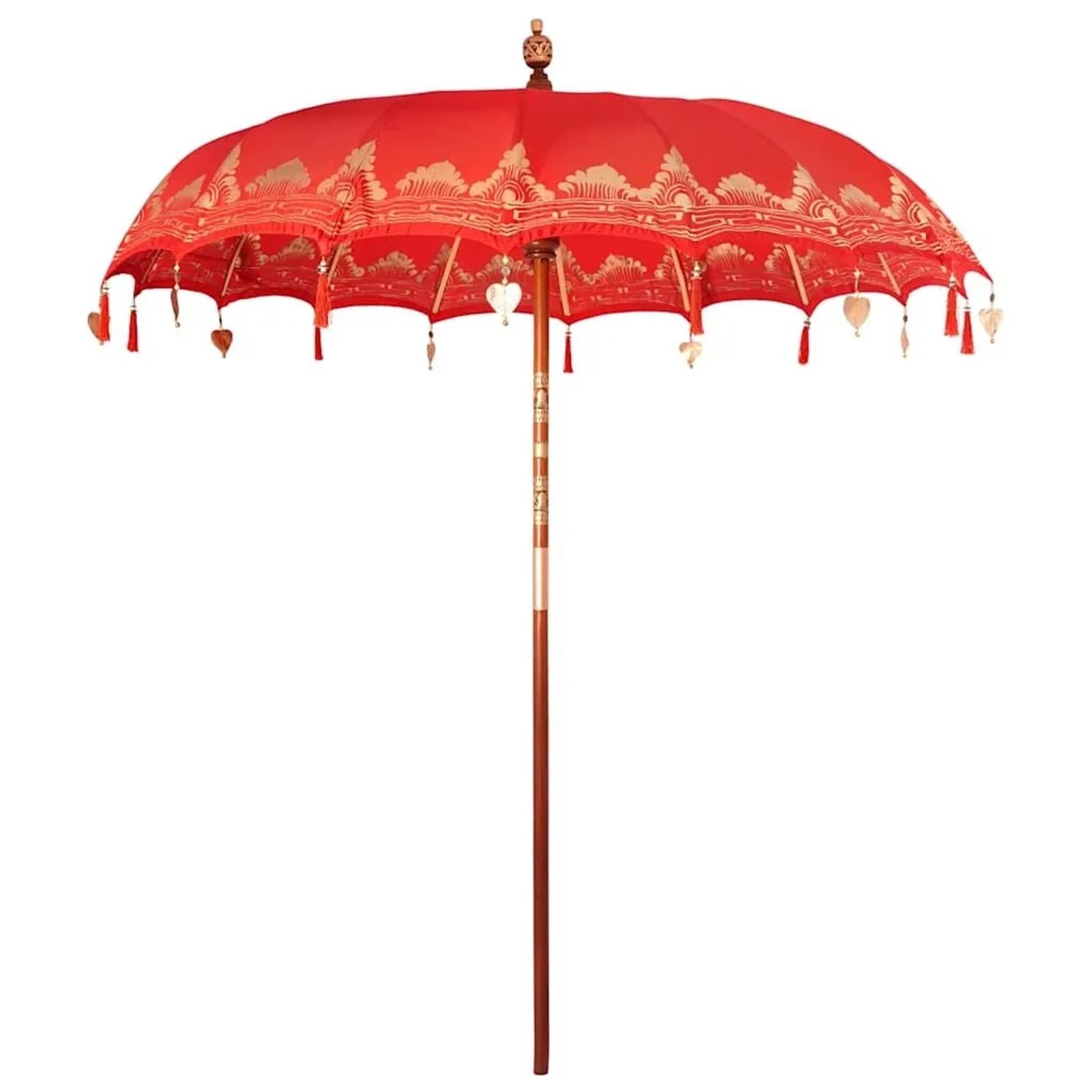 vidaXL Balinesischer Sonnenschirm Rot 215 x 215 x 260 cm 42006459 günstig online kaufen