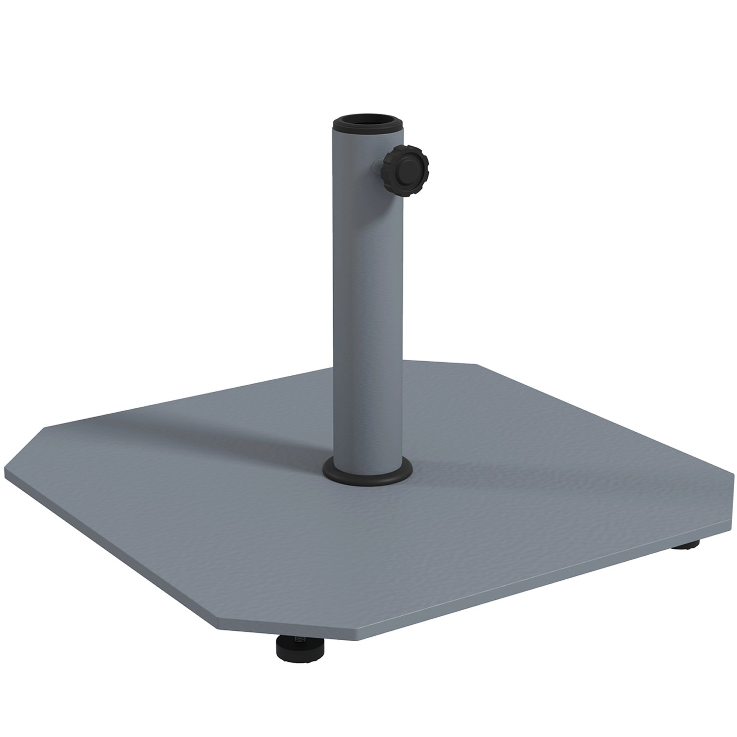 Outsunny Sonnenschirmständer Metall Grau 49,5L x 49,5B x 34H cm günstig online kaufen