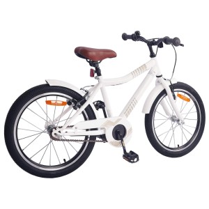 vidaXL Kinderfahrrad 18 Zoll für 5-7 Jahre Alt Weiß 42009555
