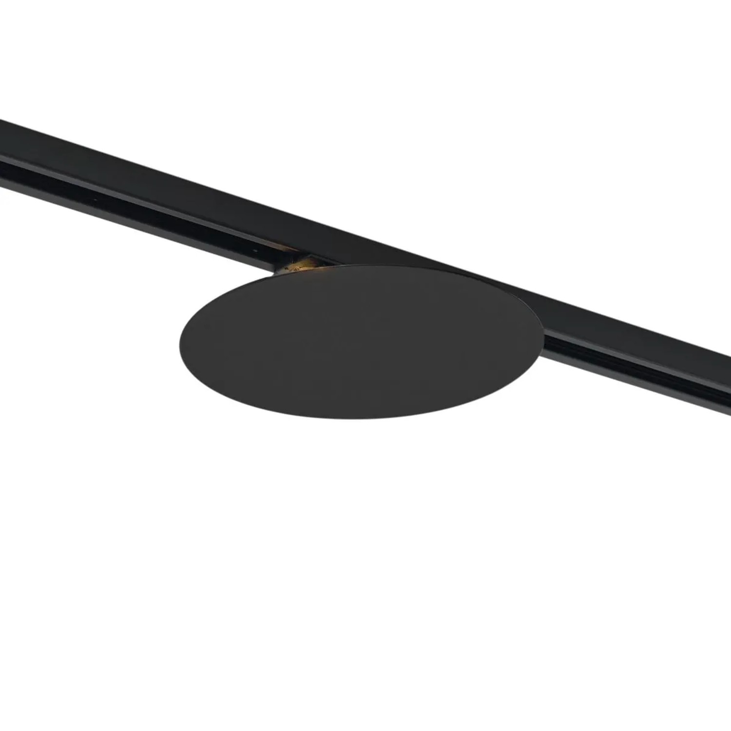 QAZQA Moderne Schwarze Deckenleuchte für 1-Phasen-Schienensystem 2-flammig Iconic Pulley