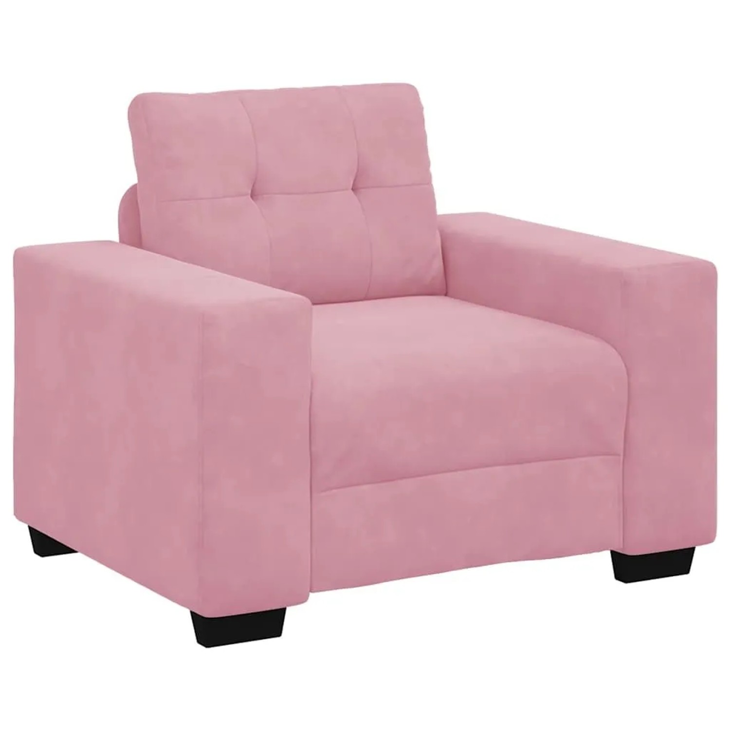 vidaXL Sessel Rosa 100x78x80 cm Samt 4105101