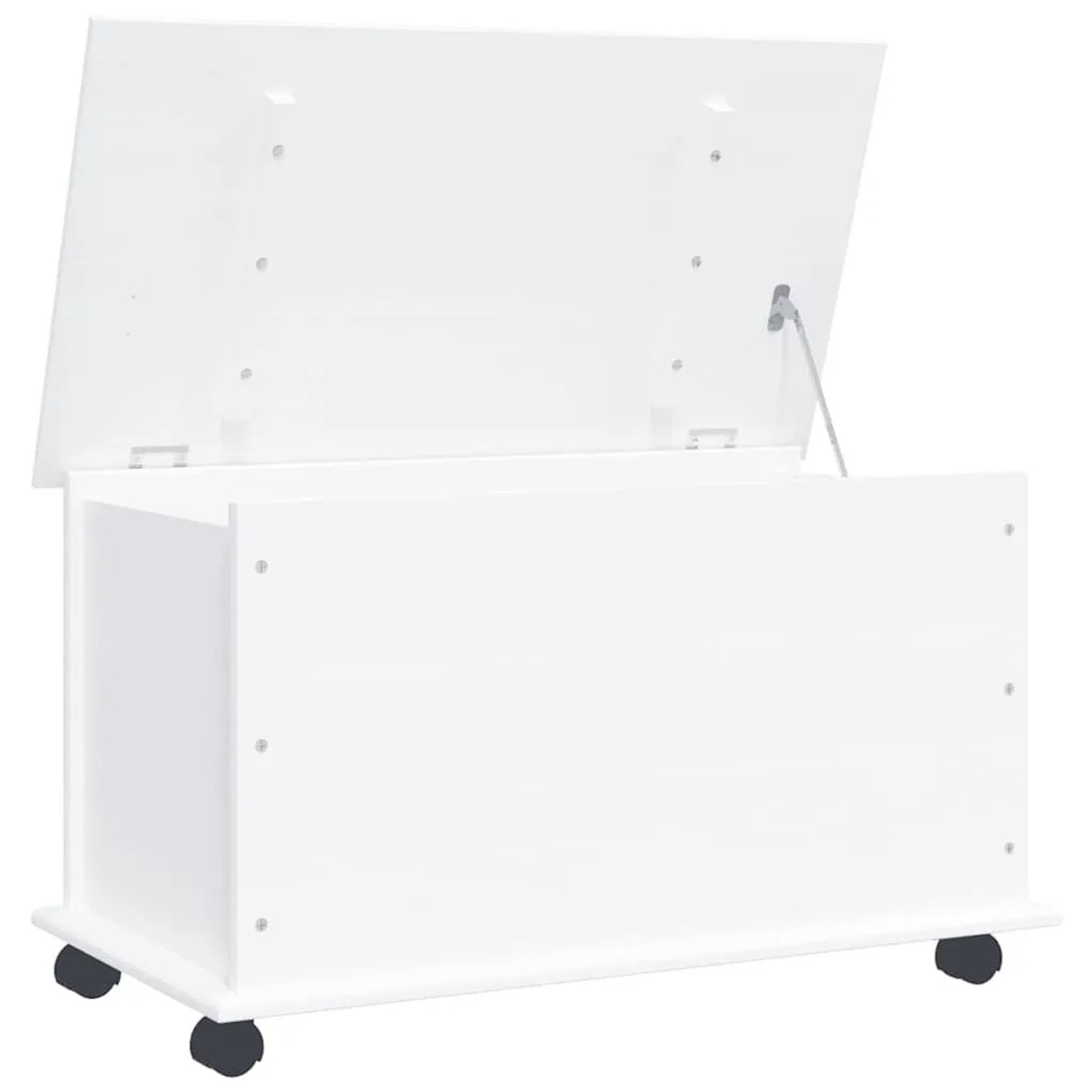 vidaXL Truhe mit Rollen ALTA Weiß 73x39,5x43 cm Massivholz Kiefer 353928