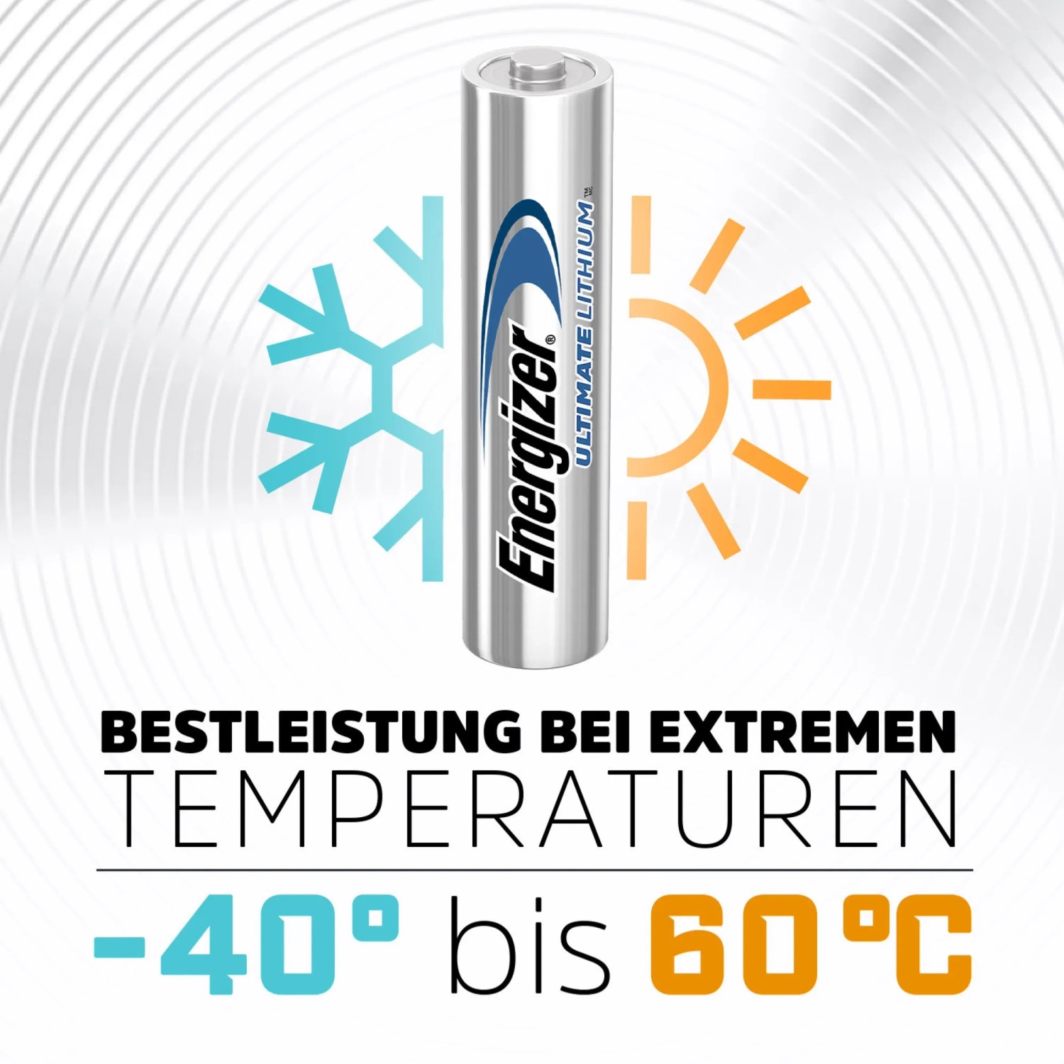 Energizer Ultimate Lithium AAA Batterie, Micro, 1.5V, für extreme Temperaturen.