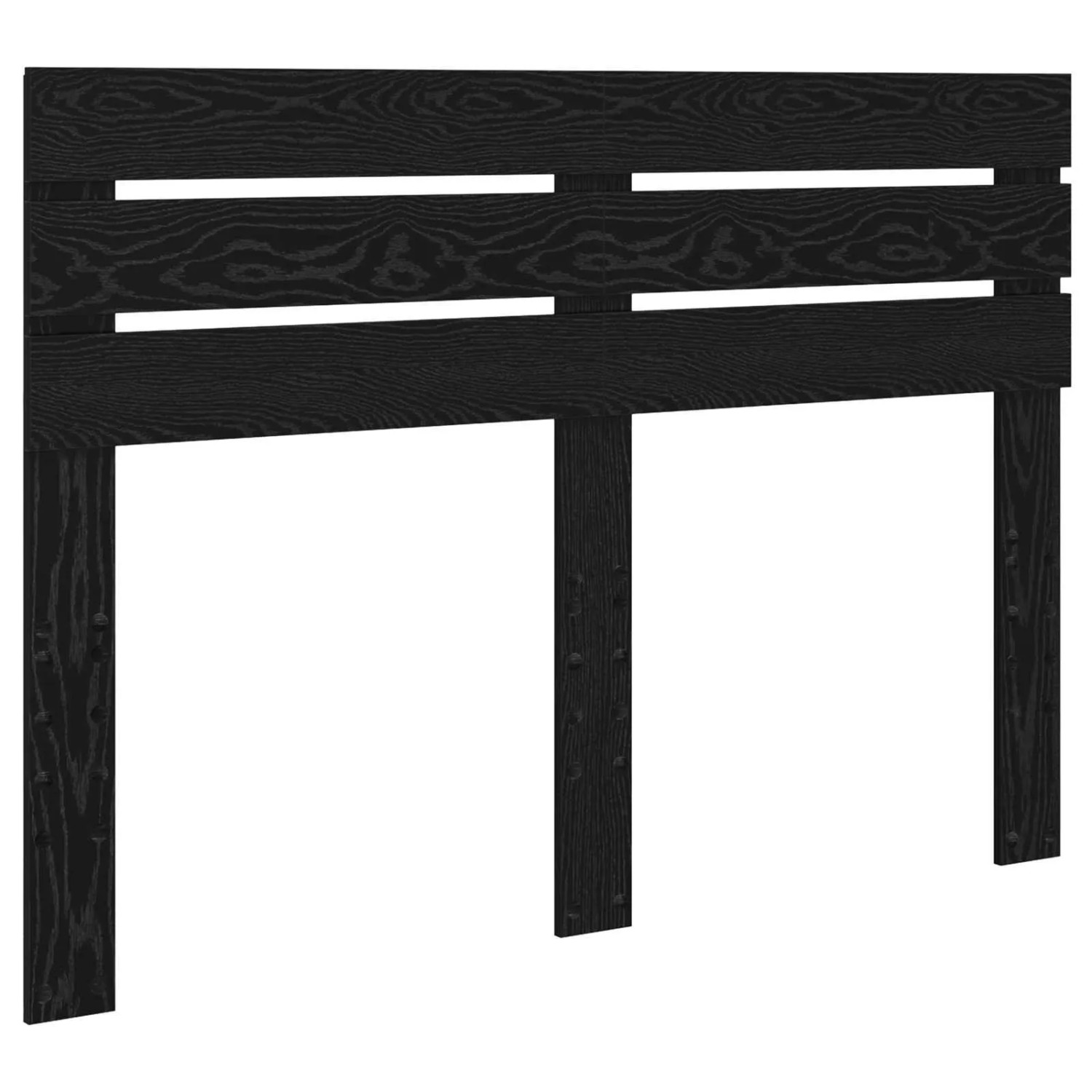 vidaXL Kopfteil mit Kopfteil Schwarz Eichen-Optik 160 cm Holzwerkstoff 888182