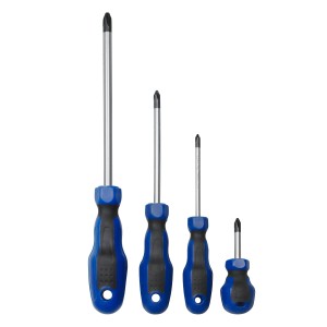 PROREGAL Schraubendrehersatz, 9-teilig, für Werkstattwagen, verschiedene Größen.