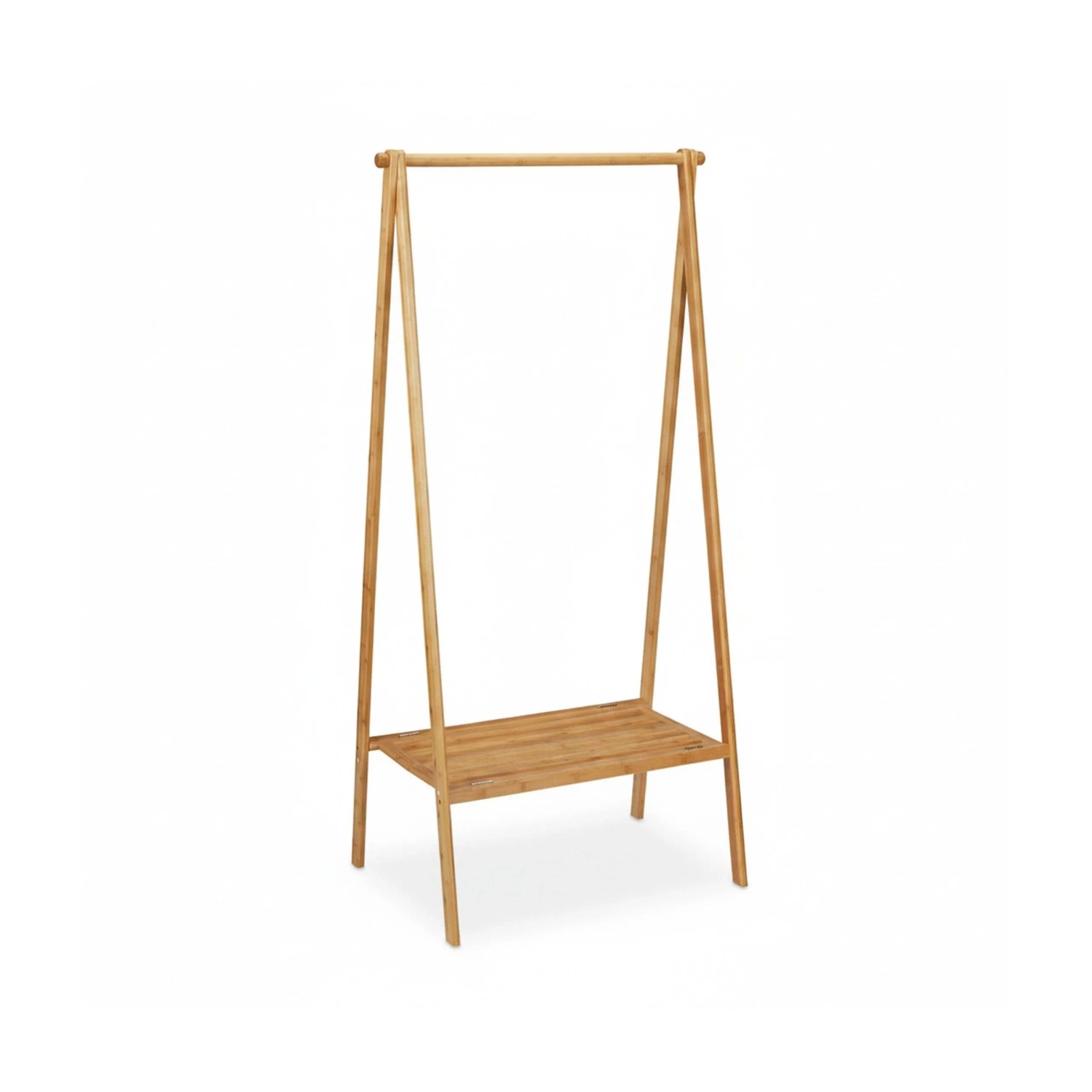 Relaxdays Kleiderständer Bambus Natur Klappbar 170 cm x 83 cm x 56 cm 5,8 kg