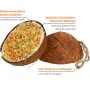 Dobar Vogel-Ergänzungsfutter: Gefüllte Kokosnusshälften für Wildvögel mit Vitaminfutter und Kordel zum Aufhängen.