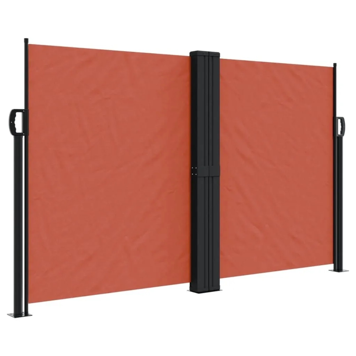 vidaXL Seitenmarkise Ausziehbar Terrakottarot 140x600 cm 4004618