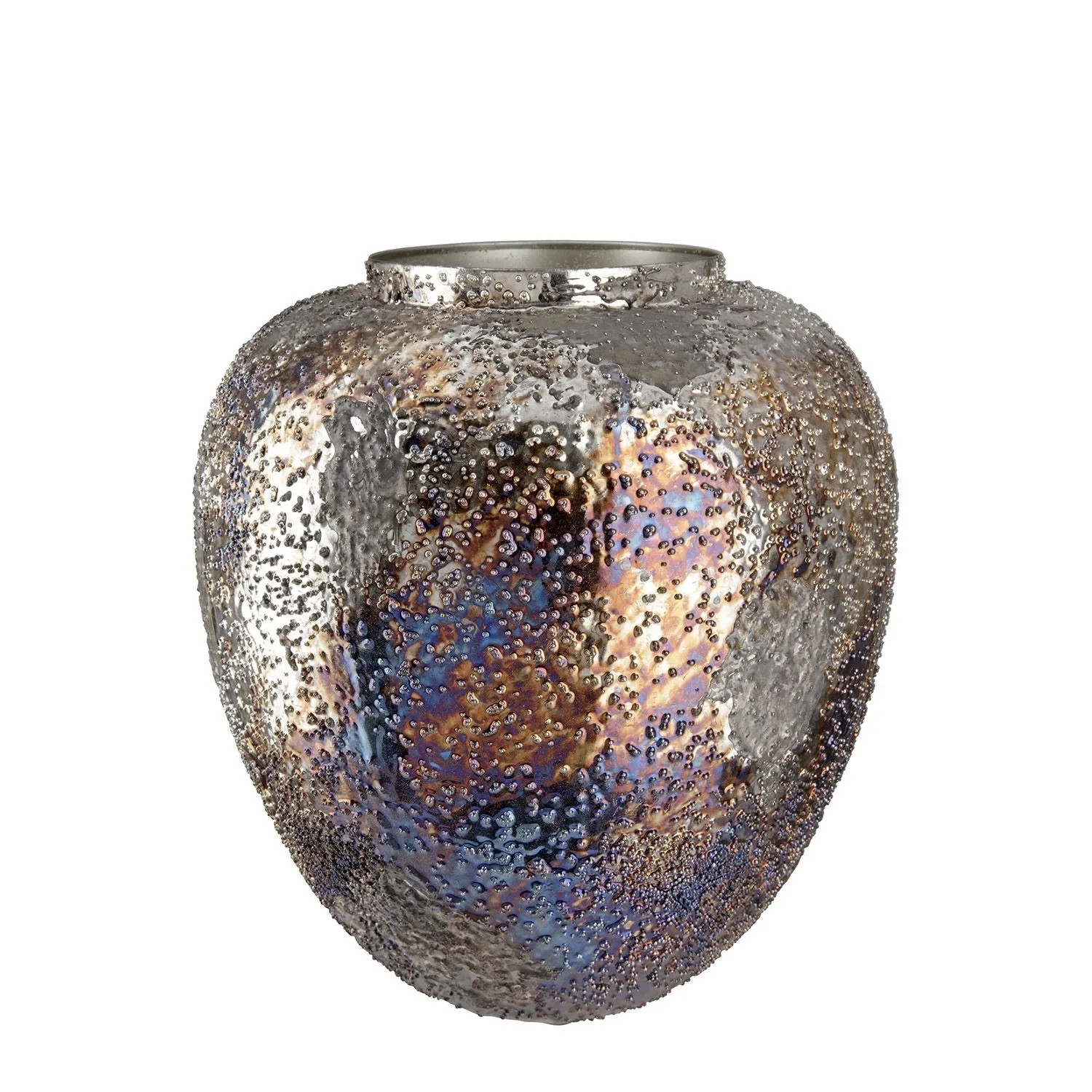 Gilde Vase Pavone Braun 27 cm x Ø 26 cm