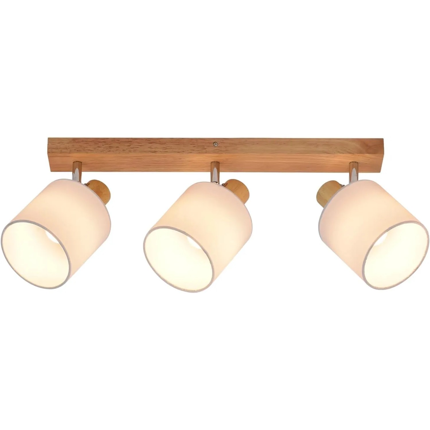 NETTLIFE Deckenleuchte aus Holz L48braun