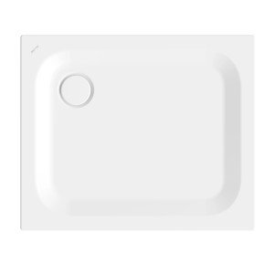 Quadratische Bette Duschwanne Steel, 80x80 cm, in Weiß (Snow) mit mittigem Ablauf.