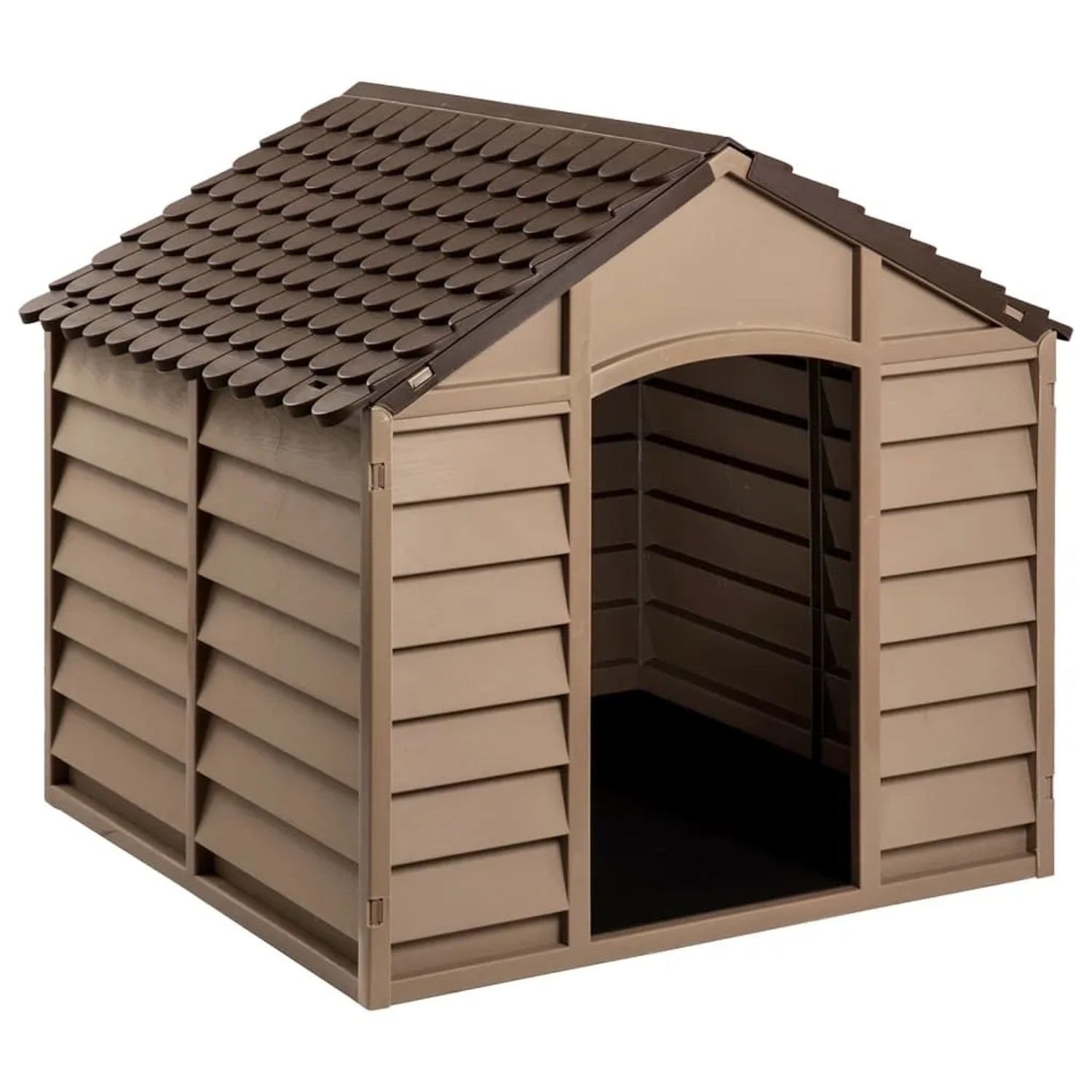 vidaXL Hundehütte Braun 86x84x82 cm Polypropylen 94214