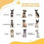 Kleine und mittlere Hunderassen wie Mops, Beagle, Chihuahua, geeignet für PawHut Treppenschutzgitter.